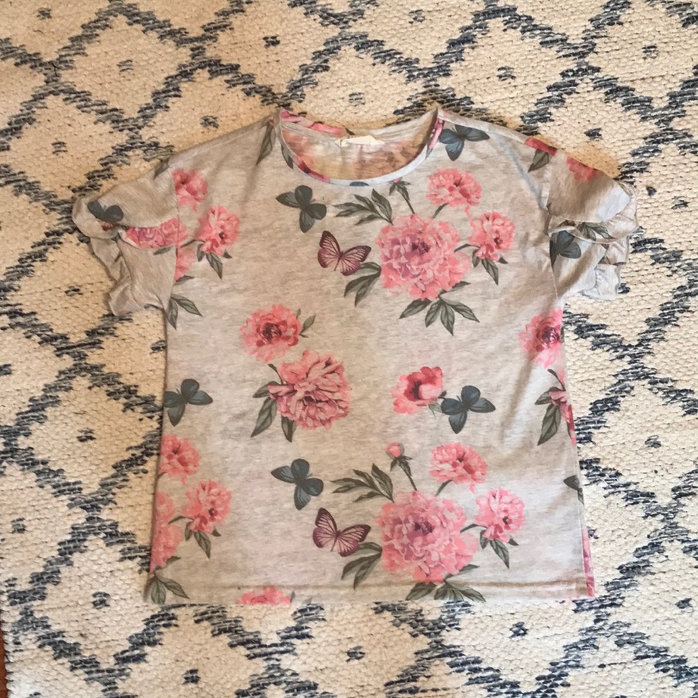 Flower and butterfly shirt!